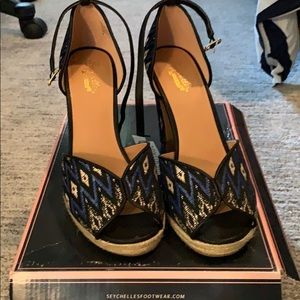 Seychelles Free To Roam Tribal Print Heels